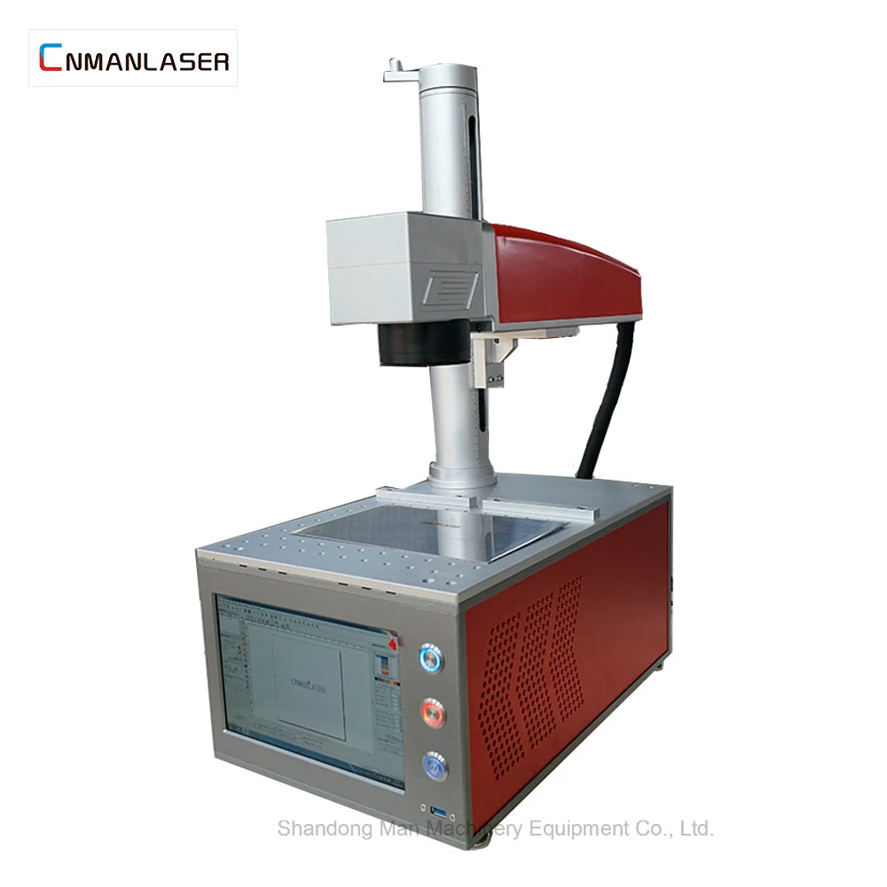 20W Raycus Laser Marking Machine for Metal Knife Bottle